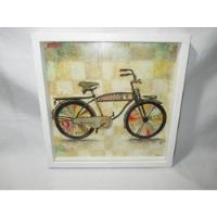 Quadro Decorativo Desenho Bicicleta Moldura E Acrilico, usado comprar usado  Brasil 