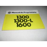 Manual Em Branco Vw Fusca 1300-1300l-1600  Original Fábrica  comprar usado  Brasil 