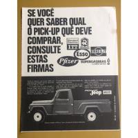 Folheto Prospecto Folder Pick Up Jeep Willys Da Epoca 1960 comprar usado  Brasil 