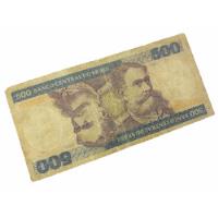 500 Quinhentos Cruzeiros Rara Nota Cédula Nacional N0054 comprar usado  Brasil 