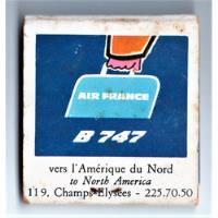 Caixa De Fosforos Air France Boeing 747 Moulin Rouge Anos 70 comprar usado  Brasil 
