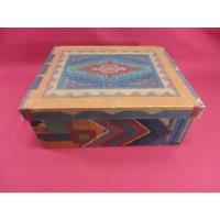 Caixa Box Organizadora De Madeira Revestida Em Tecido Tribal comprar usado  Brasil 