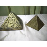 Piramides Egito Miniatura Bronze E Outra Em Gesso Antigo comprar usado  Brasil 