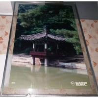 Quadro Antigo Vasp De Vidro Completo Seul Korea Ásia Moldura comprar usado  Brasil 