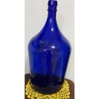 Garrafão Vidro Antigo Azul Decoração comprar usado  Brasil 