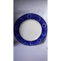 Usado, Prato De Porcelana Azul E Branco Ingles Turin comprar usado  Brasil 