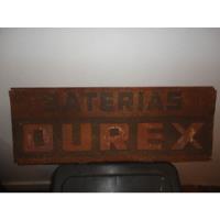 Placa Original Antiga Baterias Durex Retro Vintage Posto comprar usado  Brasil 