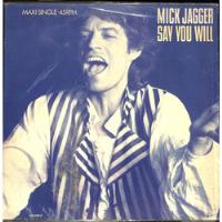 Mick Jagger - Say You Will - 1987 - Imp - Lp 45 Rpm comprar usado  Brasil 