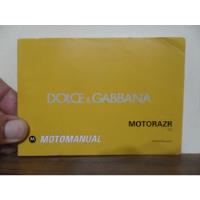 Manual Celular Motorola Motorazr V3i Dolce Gabbana Original comprar usado  Brasil 